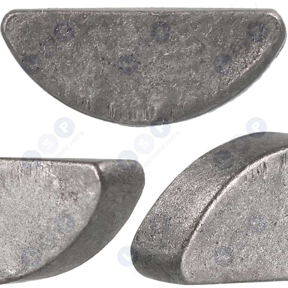 Klin pre krovinorezy Píly Brúsky Vŕtačky kosačky Magneto Kladka Woodruffovo pero 5x12x3 mm Woodruff DIN 6888